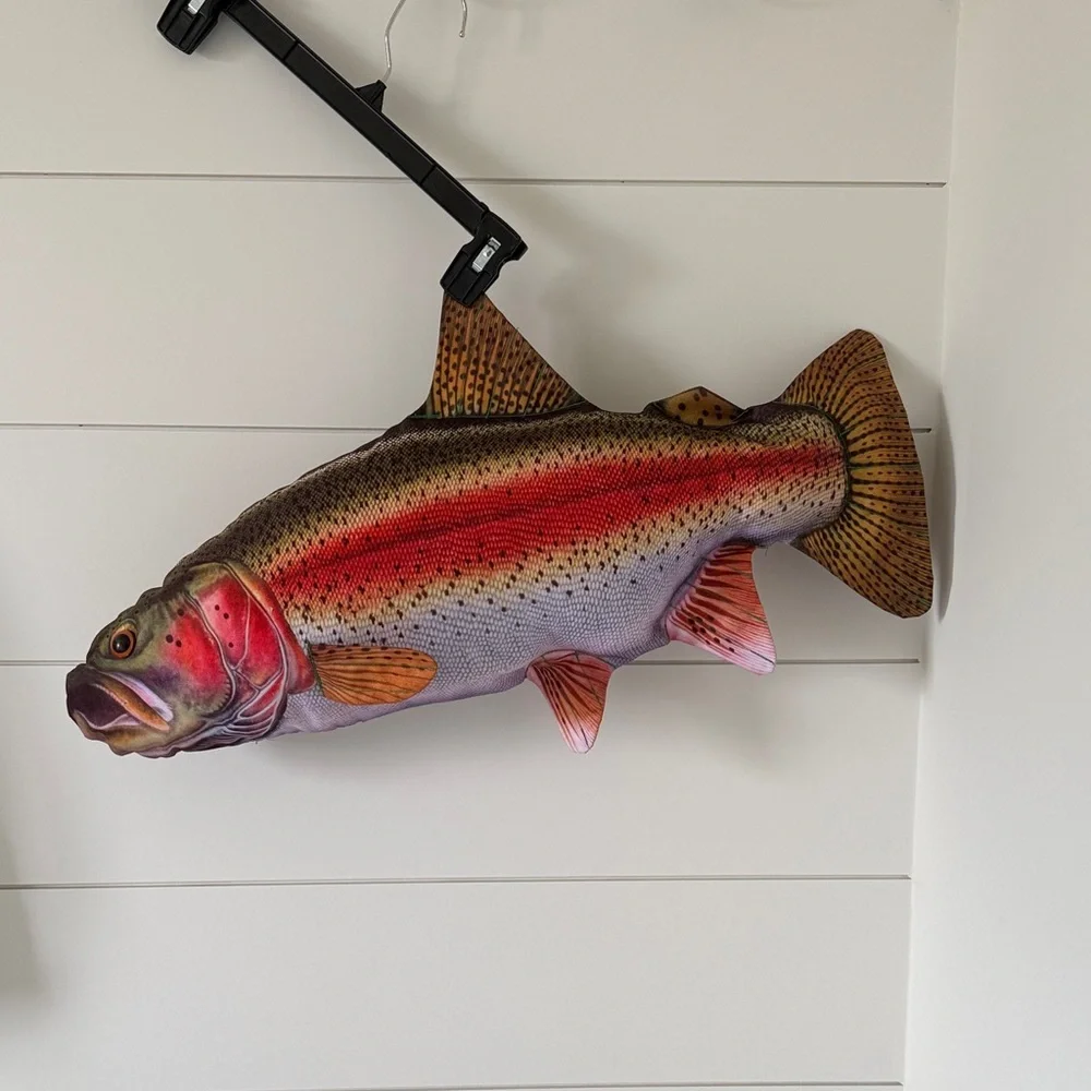 Life-Like Plush Fish Pillow